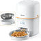 Automatic Cat Feeders - 2L Cat Food Dispenser Easy to Use, Timed Automatic Pet Feeder with over 180-Day Battery Life, 1-6 Meals Dry Food Programmable Portion Control Also for Dogs